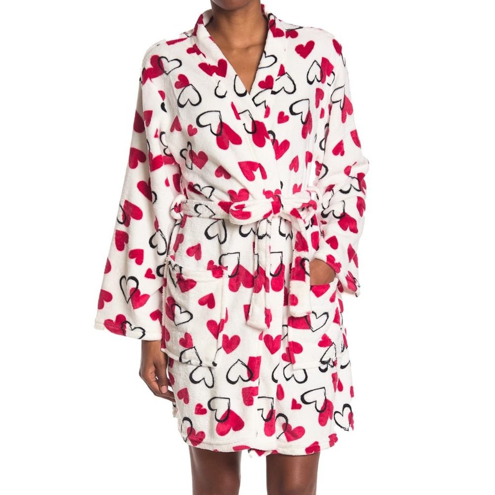 PJ Couture Valentine's Day Hearts Robe L/XL